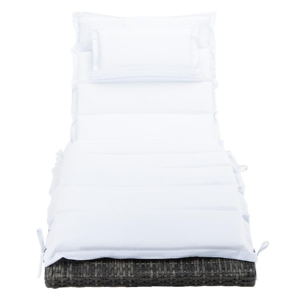 Safavieh Colley Sunlounger, Grey & Brown PAT7722C - main